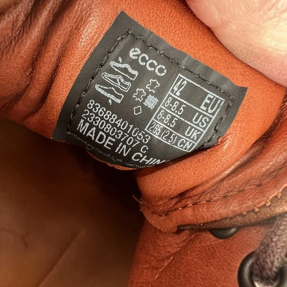 ECCO Men's St.1 Hybrid Derby Brown Cap Toe Dress Shoes EU 42 Size 8 - 8.5‎